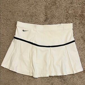 Nike White Mini Skirt with Black Trim